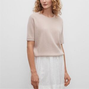 Blush pink Club Monaco cashmere sweater